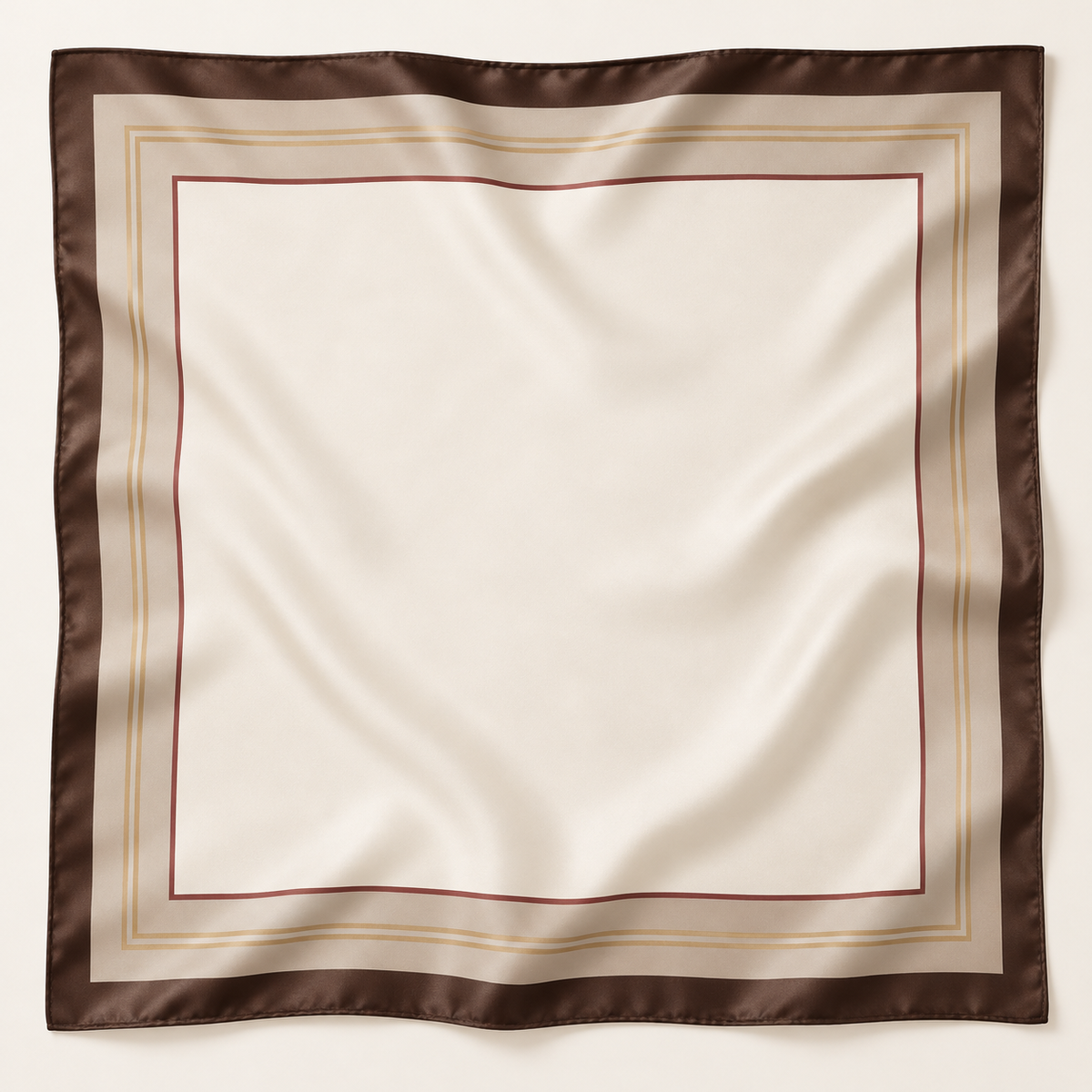 Elnaviq® Café Cadre Hair & Head Scarf | Classic Borders, Effortless Poise