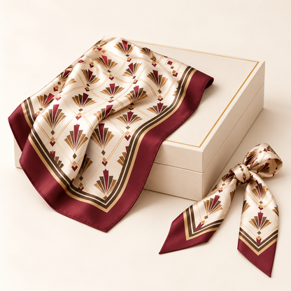 Elnaviq® Art Deco Scarf Gift Set | Parisian Poise, Thoughtfully Paired